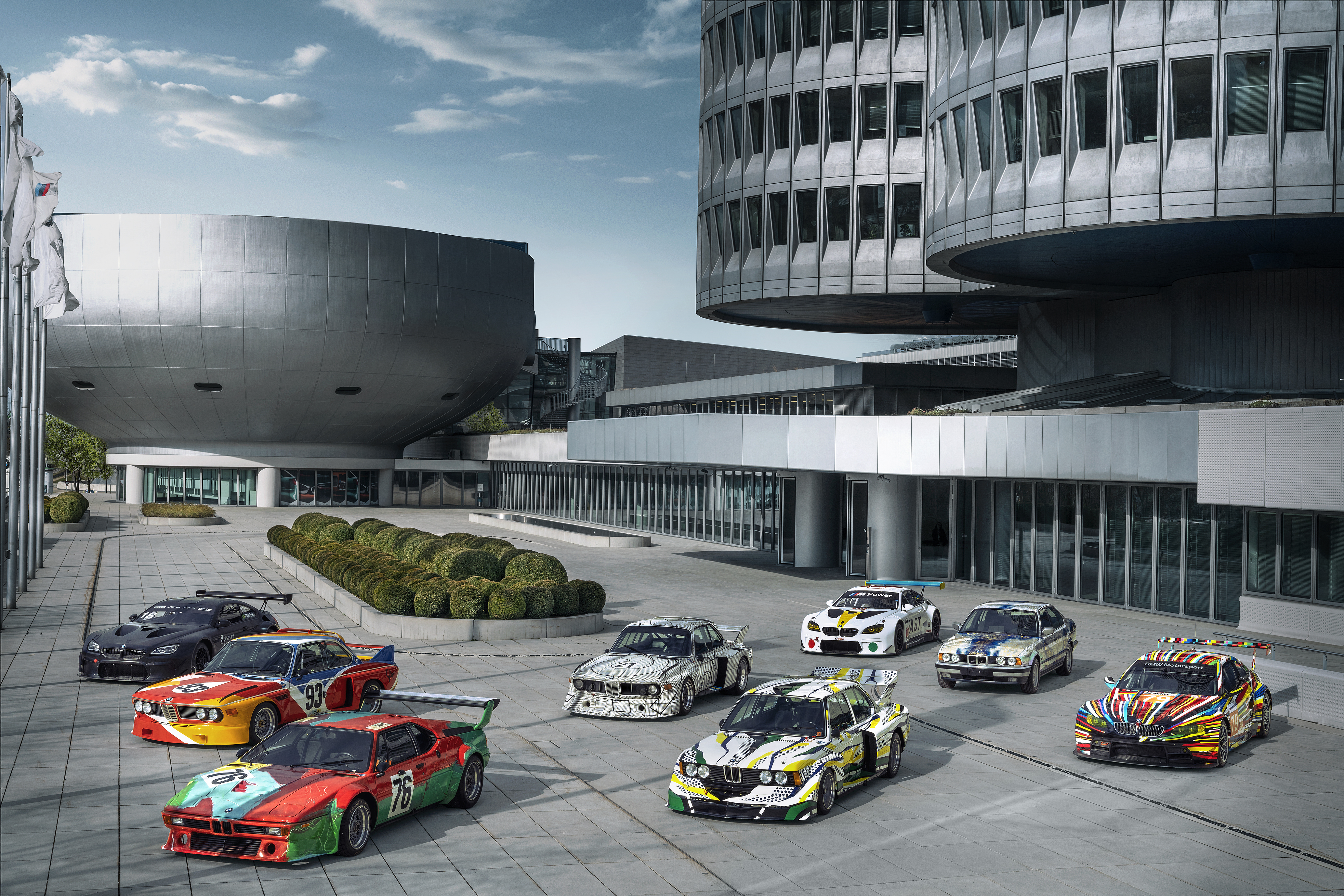 BMW Art Car Collection in front of BMW Headquarters, Munich. (02/2025)